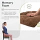 thumbnail image 3 of Memory Foam, Non-Skid Chair Pad Seat Cushion, Set of Two (2), Chocolate Brown, 2 Piece, 3 of 7