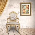 thumbnail image 3 of Grey, Jace 19x24 Gold Ornate Wood Framed with Double Matting Museum Art Print Titled - Abstract Floral, 3 of 4