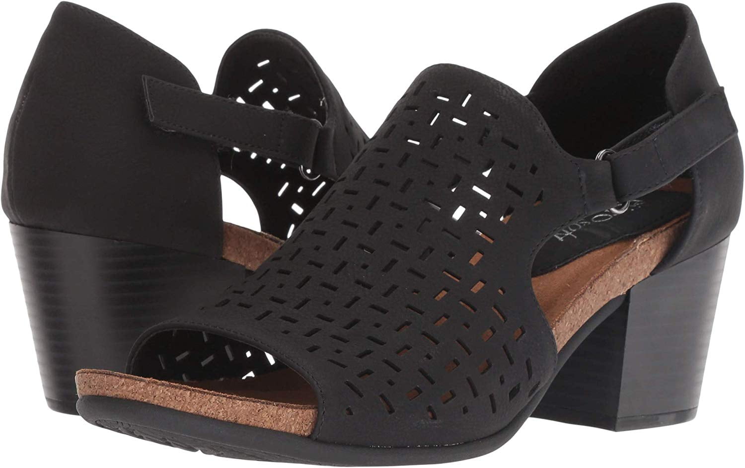 eurosoft black sandals