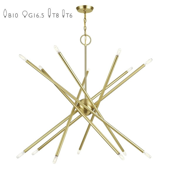 Livex Lighting - Soho - 14 Light Extra Large Foyer Chandelier-39 Inches Tall and