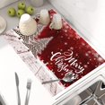 thumbnail image 4 of Large Dish Drying Mat for Kitchen Counter,Christmas Tree Winter Snowflakes Dish Drying Mat,Merry Christmas Dish Drainer Mat Drying Pad Super Absorbent Reversible Microfiber for Countertop 18"X24", 4 of 7
