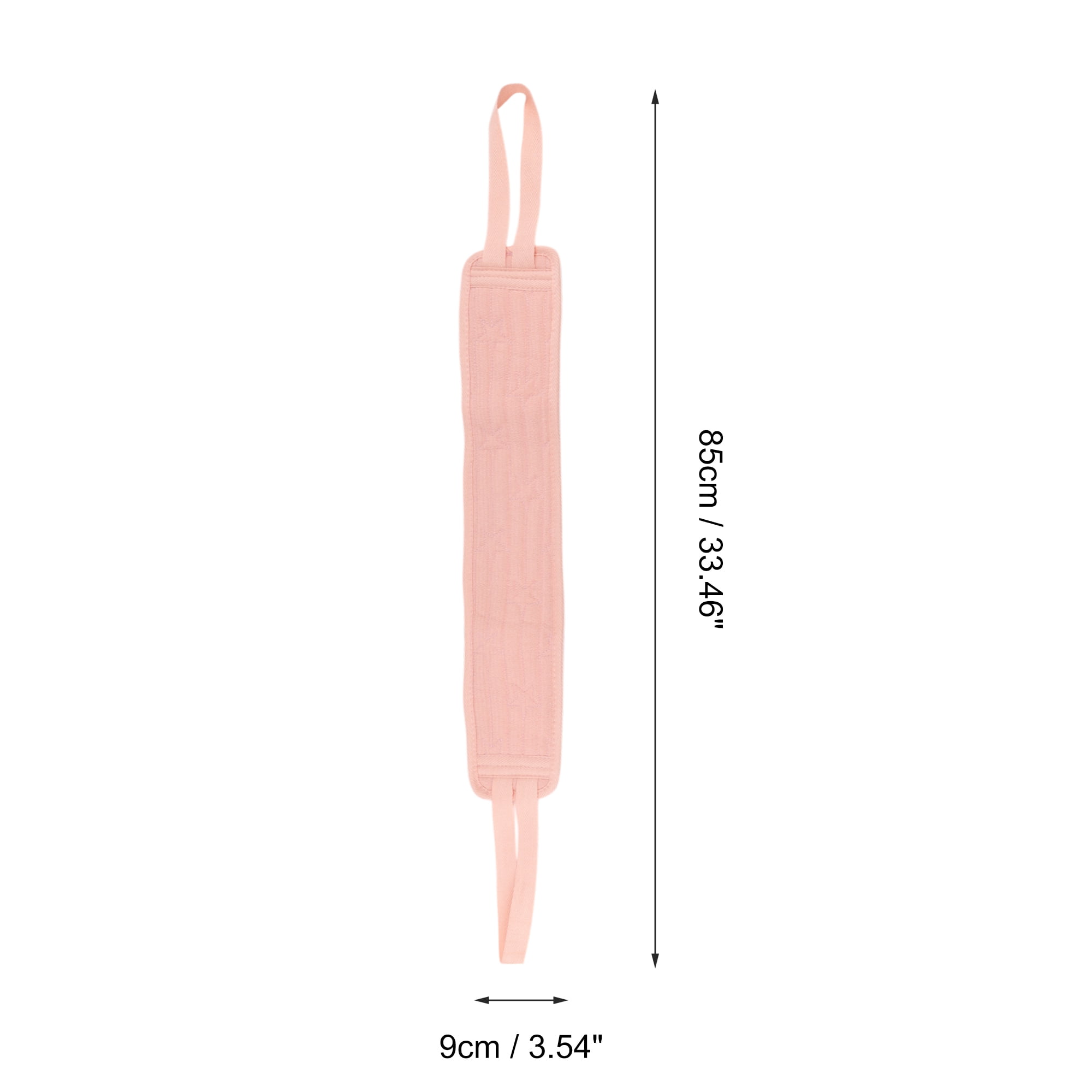 Unique Bargains Drawstring Back Bath towel for bathroom 33.46"x3.94" 1 Pc Pink