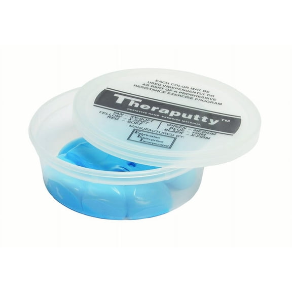 CanDo TheraPutty Exercise Material, 6 Oz, Blue, Firm