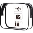 thumbnail image 1 of Neceser transparente de 3 piezas, neceser para transporte, 1 of 5