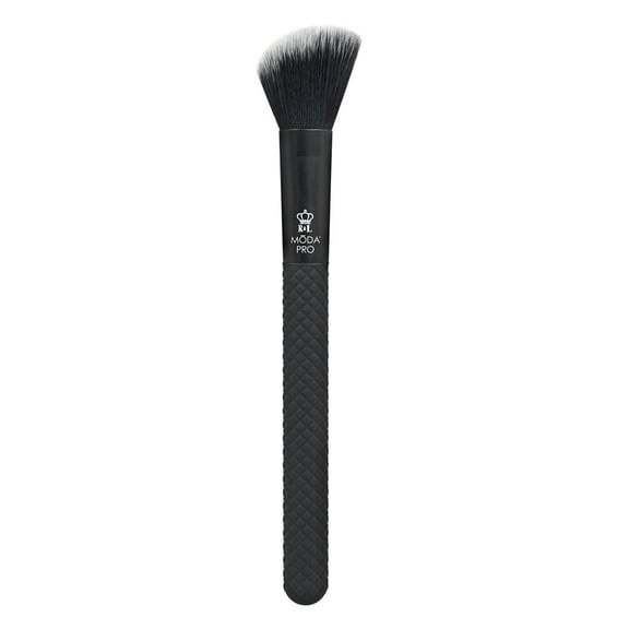 Moda Brush Pro Angle Blush Makeup Brush, Black