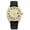 Black, variant on 8.5CT Golden Half Iced Out Moissanite Watch, Collection of 647 D Color Moissanite Stones,Mechanical Wristwatch with Multi-Color Rubber Strap,Date Dial