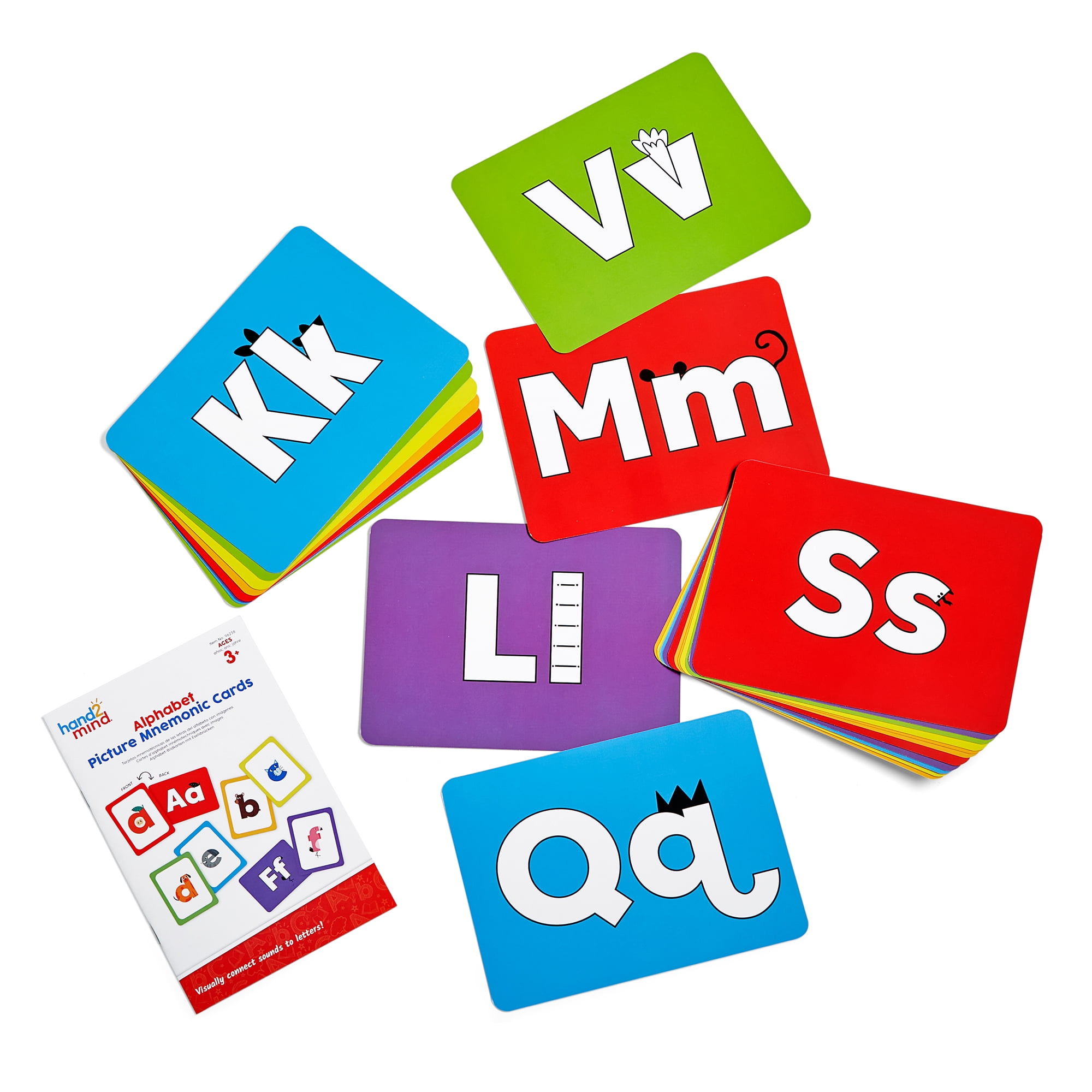 hand2mind Alphabet Picture Mnemonic Flash Cards Montessori ABC