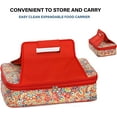 thumbnail image 4 of Picnic Plus PSM-721SB Entertainer Hot & Cold Food Carrier - Sunlight Bloom, 4 of 7