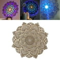 thumbnail image 2 of Luz de noche Mandala Yinane Decoración de pared brillante para habitación de Yoga sala de madera, 2 of 8