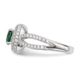 thumbnail image 3 of Sterling Silver & CZ Brilliant Embers Circle Ring Size 8, 3 of 3