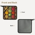 thumbnail image 2 of Sikiie Spices And Herbs Pot Holders Kitchen Insulation Mats Heat Resistant Pot-Holder Oven Anti-Scald Pads for Cooking Baking, 7.1*7.1inch, 2 of 8
