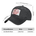 thumbnail image 6 of LNWH Baseball Cap, Adjustable Size for Running Workouts and Outdoor Activities All Seasons, Rubber Stamp - Black, 6 of 8