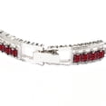 thumbnail image 2 of Sterling Silver with Ruby Link Bracelet, 2 of 3