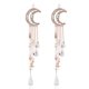 thumbnail image 1 of Horquillas para el pelo románticas con diseño de luna creciente y estrella, cuentas de cristal, borlas, horquillas para el pelo, cadena para mujeres y niñas, joyería nupcial, accesorios para el pelo,, 1 of 5