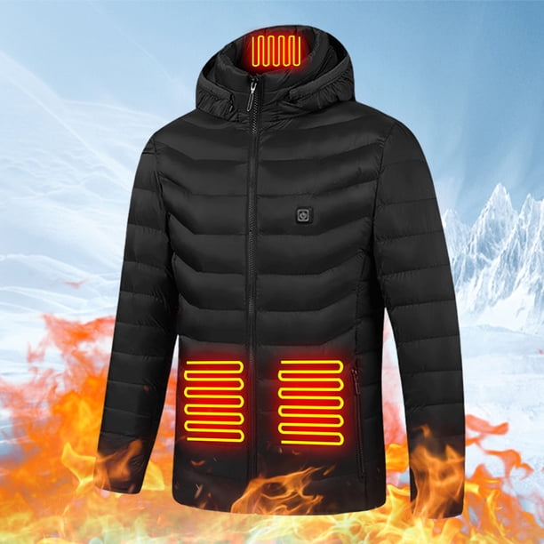 9 áreas calefactadas Chaquetas de senderismo con calefacción Carga USB a prueba de viento Lavable para el invierno