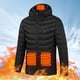 thumbnail image 1 of 9 áreas calefactadas Chaquetas de senderismo con calefacción Carga USB a prueba de viento Lavable para el invierno, 1 of 9