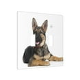 thumbnail image 2 of PAYOHTO Toggle Light Switch Wall Plate German Shepherd Dog Double Switch Cover Standard Size 2-Gang 4.50" x 4.5" Unbreakable Polycarbonate Thermoplastic, 2 of 6