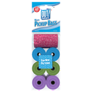 OUT! PetCare Dog Waste Pickup Bags, 8 Rolls - Blue. Orange, Green - 120ct.