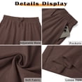 thumbnail image 6 of MOSHU Womens Capri Pants Summer Wide Leg Pants for Women Drawstring Casual Palazzo Trousers with Pockets, 6 of 9