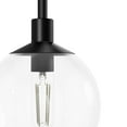 thumbnail image 4 of Hunter - Xidane 1-light Matte Black, Mini Pendant Light, Dimmable, Mid Century Modern Style, Globe Shaped, for Bedrooms, Dining, Living Rooms - 19508, 4 of 8