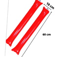 thumbnail image 2 of Aplaudidores Inflables, Sin Impresion, 20 Piezas o 10 Pares Para Hacer Ruido Ideal Para Partidos en rojo 10, 2 of 5