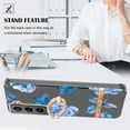thumbnail image 2 of For Samsung Galaxy S24 Plus Floral Case with Ring Holder Kickstand - Slim and Lightweight, Military-Grade Shockproof Protection, Women & Girls' Style Case Designed for Galaxy S24 Plus, Blue Flower, 2 of 5