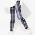thumbnail image 4 of Utoimkio Girls Plaid Printed Stretch Leggings Soft Comfortable Ankle Length Pants Leggings for Kid Little Girls 3-8 Years, 4 of 6