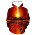 thumbnail image 1 of 2024 3D Spring And Autumn New Creative Men's Volcanic Eruption Print Hoodie Trendy Magma Sports Oversizeda, 1 of 5