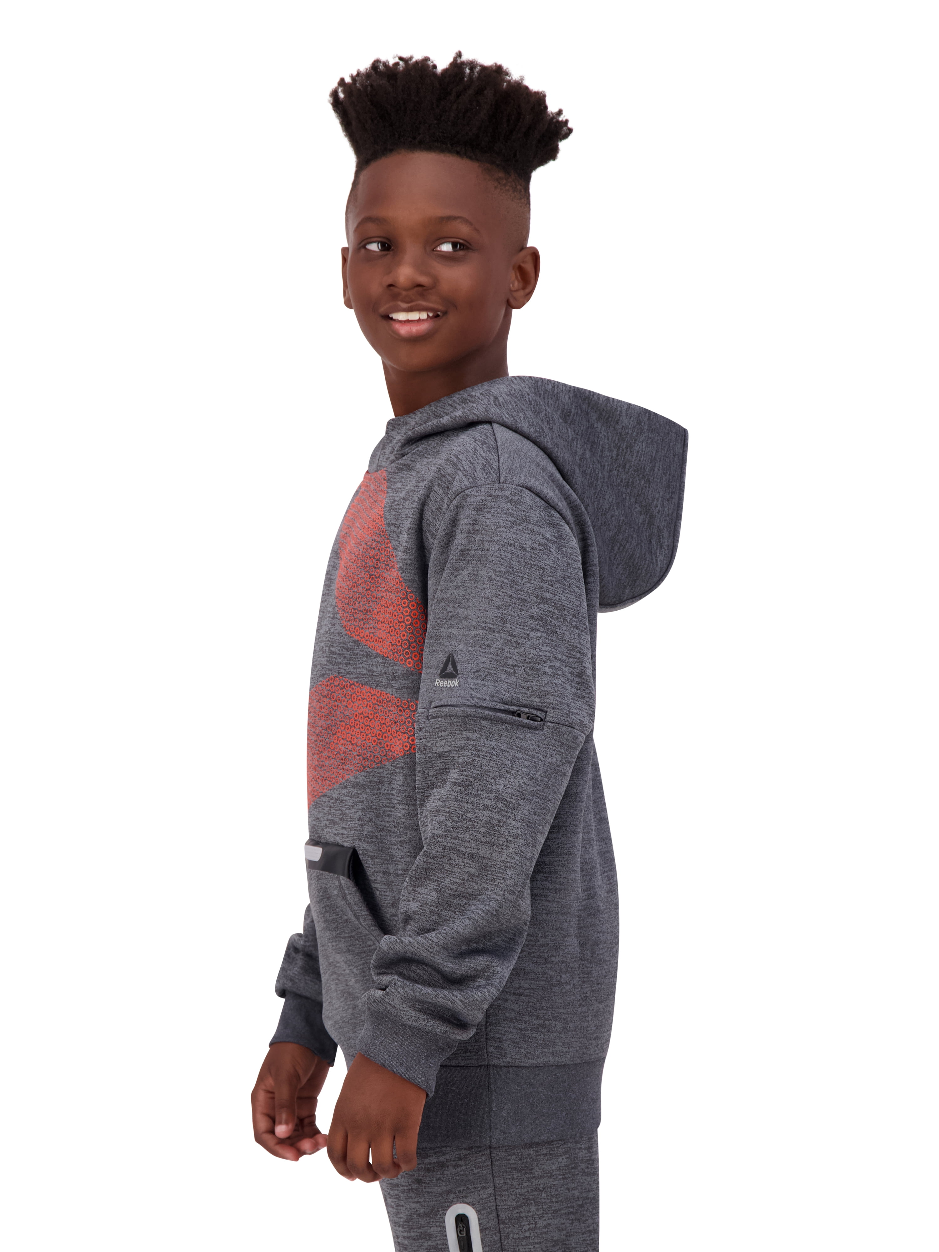 Reebok Boys Athletic Logo Pullover and Jogger Set, Sizes 4-18