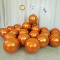 Chrome Orange Balloons 12 inch Metallic Latex Balloons Double Layered Birthday Wedding Party Decorations 53 pcs