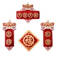 thumbnail image 3 of GUOOL Nouvel An Chinois Couplets de Printemps Non Tissés Flexibles Couleur Rouge F, 3 of 9