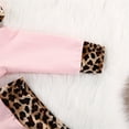 thumbnail image 5 of SJLDQY Baby Girls Hooded Tracksuit Set Soft Jogger Outfit Casual Leopard Print Fall Winter Clothing, 5 of 7