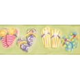 thumbnail image 2 of Colorful Beach Flip Flops Apple Green Wallpaper Border for Kids, Roll 15' x 9'', 2 of 3