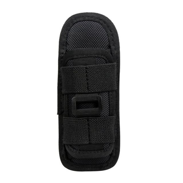 Bolsa para linterna táctica de exterior con clip giratorio para cinturón, protector de nailon