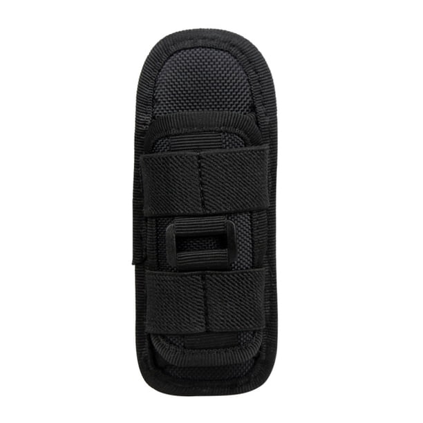 Bolsa para linterna táctica de exterior con clip giratorio para cinturón, protector de nailon