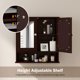 thumbnail image 5 of Mueble de baño montado en la pared COSTWAY con 2 puertas con espejo, 5 of 9