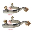 thumbnail image 2 of maskred Pack of 2 Horsing Spur Stainless Steel Rowel Riding Replacement Portable Professional Beginner Practicing Decorative, 2 of 6