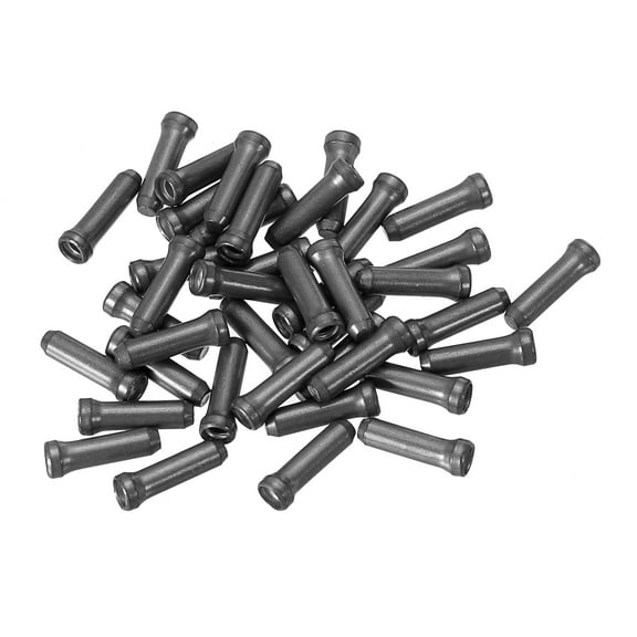 Uxcell Bike Spoke Nipple 0.5" x 0.2", 40 Pack Alloy Mountain Bicycle Spoke Cap, Black 40 Pack