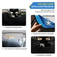 thumbnail image 2 of ALAZA American Flag Eagle Windshield Sun Shade Car Foldable Visor Block UV Rays Protector 57"x31.5", 2 of 8