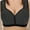 #0010-Black, variant on Everyday Bra for Women Thin Soft Simple Front Button Underwear No Underwire Solid Color Breathable Bras Gift