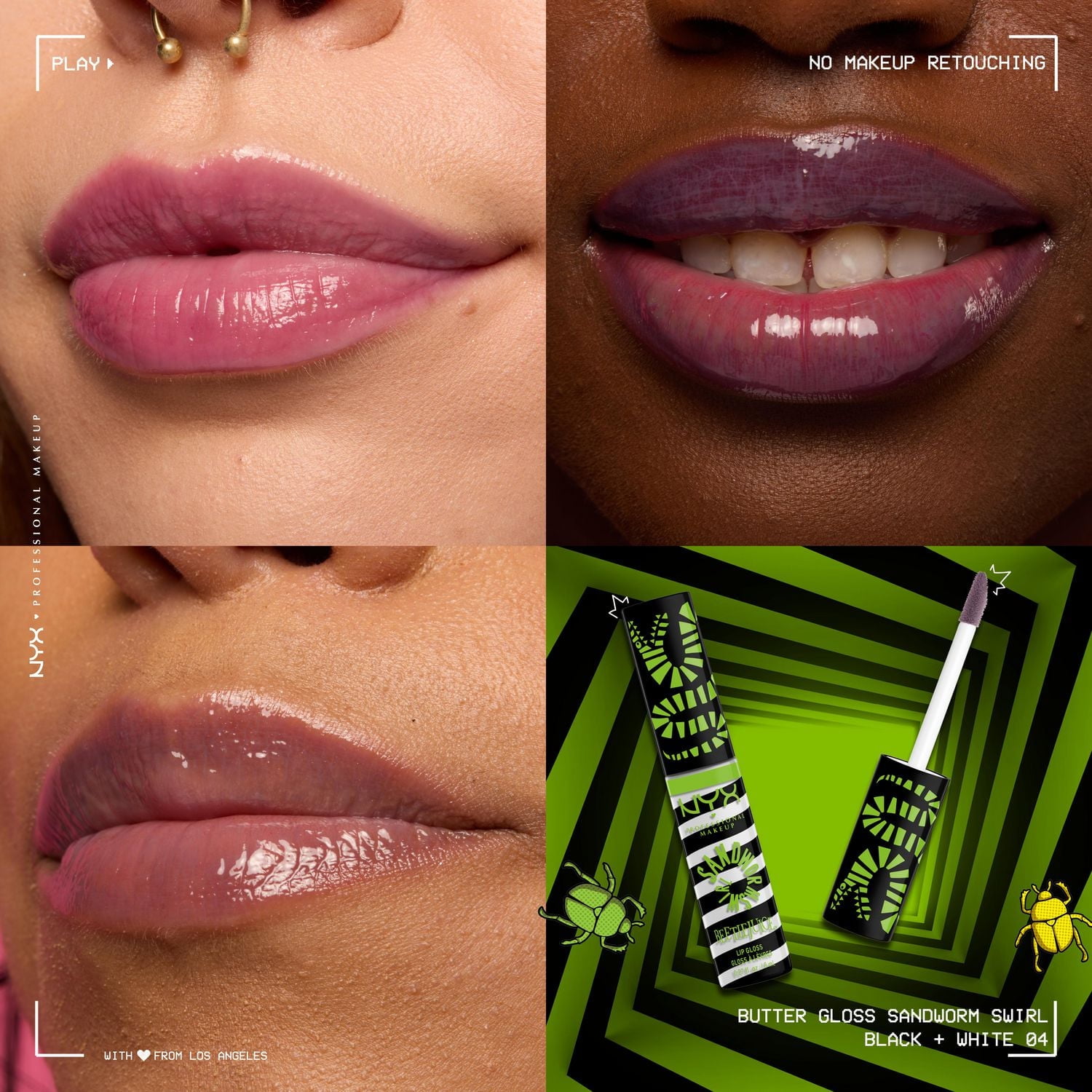 Brillant à lèvres Beetlejuice Sandworm Swirl