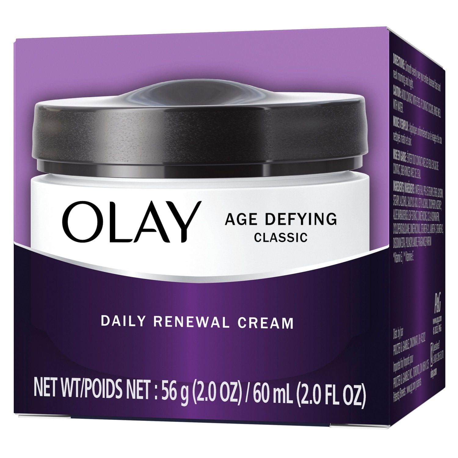 Crème ravivante quotidienne classique Olay Défi au temps, hydratant pour le visage, 60 mL 60 mL