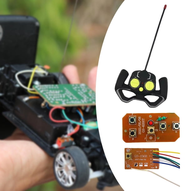 Set De 2 Radios Control Remoto 2.4G De 4 Canales Con Receptor Para Coches Y Barcos RC – Alcance De 30 Metros, Ideal Para Motores Pequeños