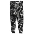 thumbnail image 4 of Men's Camouflage Print Jogger Pajama Pants, Drawstring Two Pocket Cuffed Lounge Sleep Trousers Nightwear Slacks, Black, S, 4 of 6