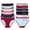 Assorted Color, variant on Angelina Cotton Bikini Panties with Sport Print Elastic Waistband (12-Pack)