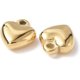 thumbnail image 2 of 2 dijes de acero inoxidable 304 para hacer joyas, dijes de corazón chapados en oro de 18 quilates., 2 of 2