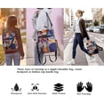 thumbnail image 5 of Women Backpack Purse Waterproof Anti-theft Daypack Lightweight School Shoulder Bag, 5 of 8