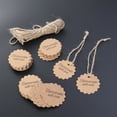 thumbnail image 4 of MasteelfCA 100pcs Kraft Paper Tags with Strings Gift Favors Baking Food Package Tags Handmade with Love Hanging Labels (Circle, 5x5cm), 4 of 7