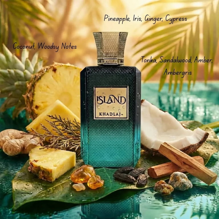Khadlaj Unisex Island Extrait de Parfum Spray 3.4 oz - Walmart.com