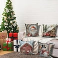thumbnail image 5 of Dashan Christmas Throw Pillow Covers 18x18 4 PCS Santa Claus Snownman Couch Cushion Pillowcases for Bedroom Home Decor, 5 of 6